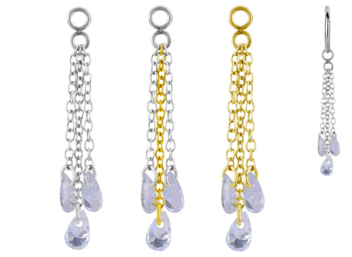 Подвеска из стали с цепочками Drop Gold фото 2